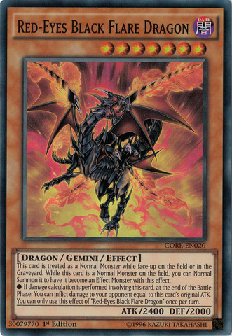 Red-Eyes Black Flare Dragon [CORE-EN020] Super Rare | Event Horizon Hobbies CA