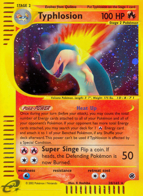 Typhlosion (28/165) [Expedition: Base Set] | Event Horizon Hobbies CA