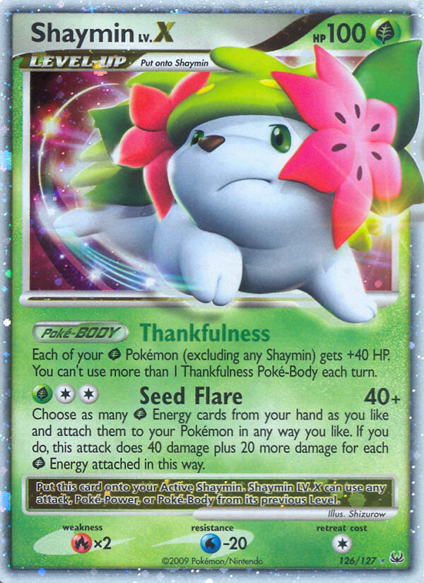 Shaymin LV.X (126/127) [Platinum: Base Set] | Event Horizon Hobbies CA