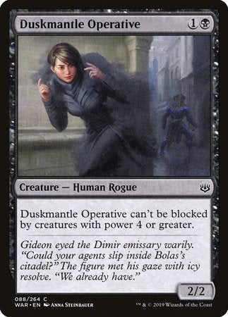 Duskmantle Operative [War of the Spark] | Event Horizon Hobbies CA