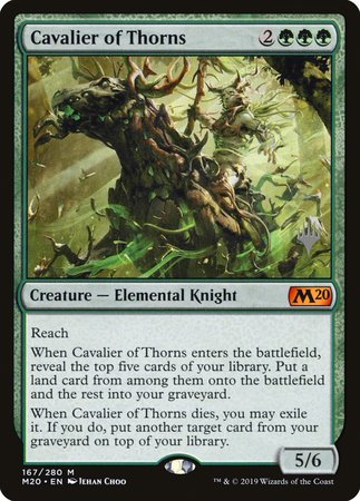 Cavalier of Thorns [Core Set 2020 Promos] | Event Horizon Hobbies CA