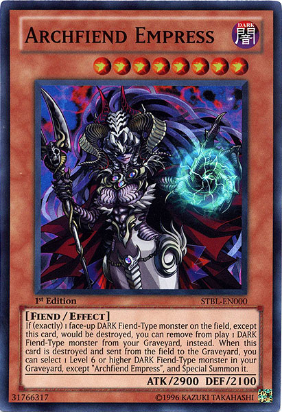 Archfiend Empress [STBL-EN000] Super Rare | Event Horizon Hobbies CA