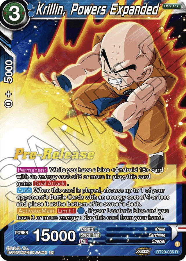 Krillin, Powers Expanded (BT20-036) [Power Absorbed Prerelease Promos] | Event Horizon Hobbies CA