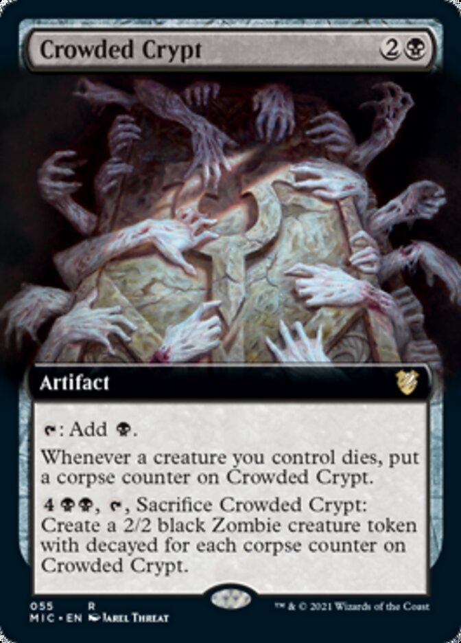 Crowded Crypt (Extended) [Innistrad: Midnight Hunt Commander] | Event Horizon Hobbies CA