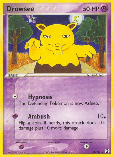 Drowzee (32/112) [EX: FireRed & LeafGreen] | Event Horizon Hobbies CA