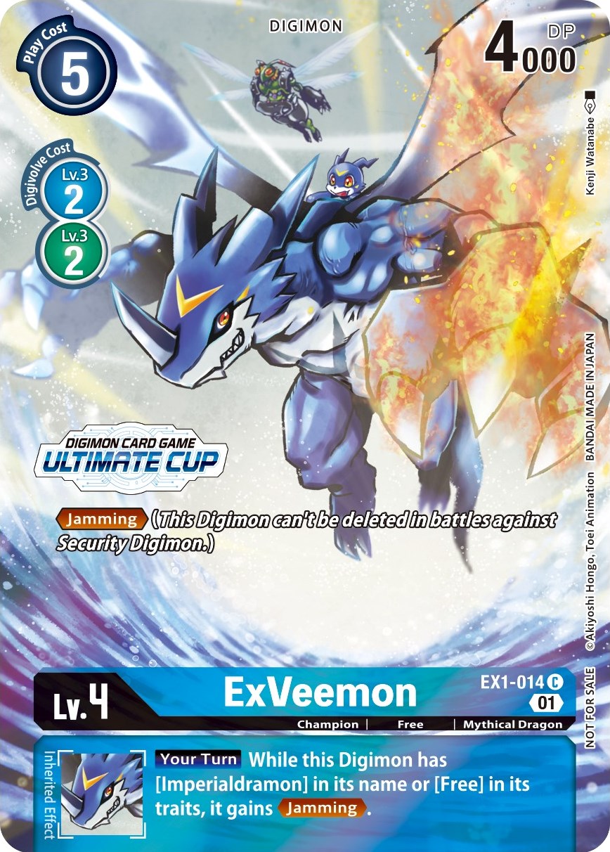 ExVeemon [EX1-014] (April Ultimate Cup 2022) [Classic Collection Promos] | Event Horizon Hobbies CA