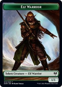 Elf Warrior // Demon Berserker Double-sided Token [Kaldheim Tokens] | Event Horizon Hobbies CA