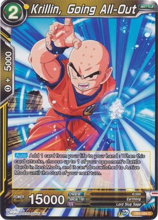 Krillin, Going All-Out (DB3-084) [Giant Force] | Event Horizon Hobbies CA