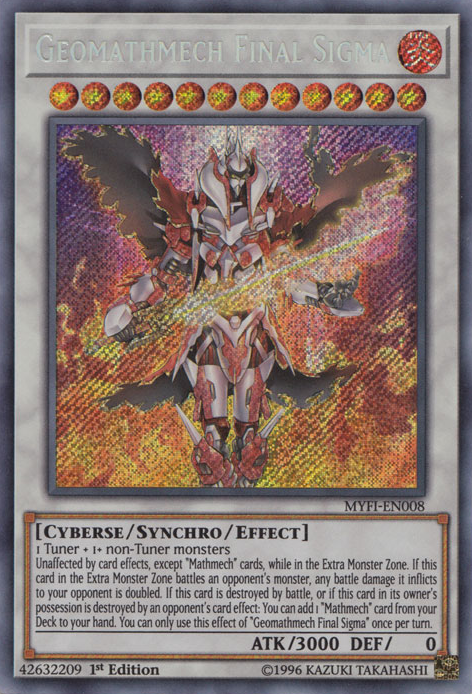 Geomathmech Final Sigma [MYFI-EN008] Secret Rare | Event Horizon Hobbies CA