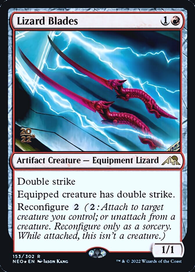 Lizard Blades [Kamigawa: Neon Dynasty Prerelease Promos] | Event Horizon Hobbies CA