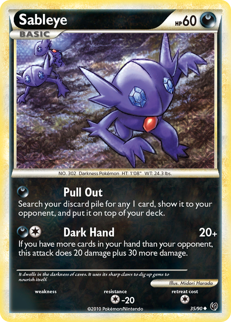 Sableye (35/90) [HeartGold & SoulSilver: Undaunted] | Event Horizon Hobbies CA