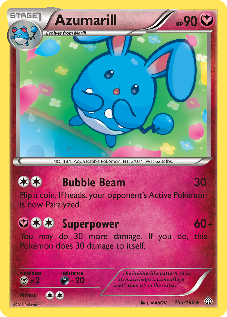 Azumarill (103/160) [XY: Primal Clash] | Event Horizon Hobbies CA