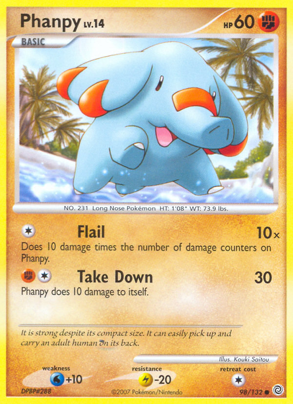 Phanpy (98/132) [Diamond & Pearl: Secret Wonders] | Event Horizon Hobbies CA