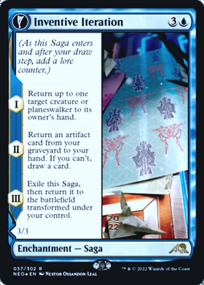 Inventive Iteration // Living Breakthrough [Kamigawa: Neon Dynasty Prerelease Promos] | Event Horizon Hobbies CA