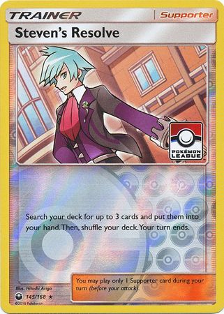 Steven's Resolve (145/168) (League Promo) [Sun & Moon: Celestial Storm] | Event Horizon Hobbies CA