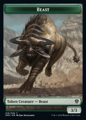 Phyrexian // Beast Double-sided Token [Dominaria United Tokens] | Event Horizon Hobbies CA