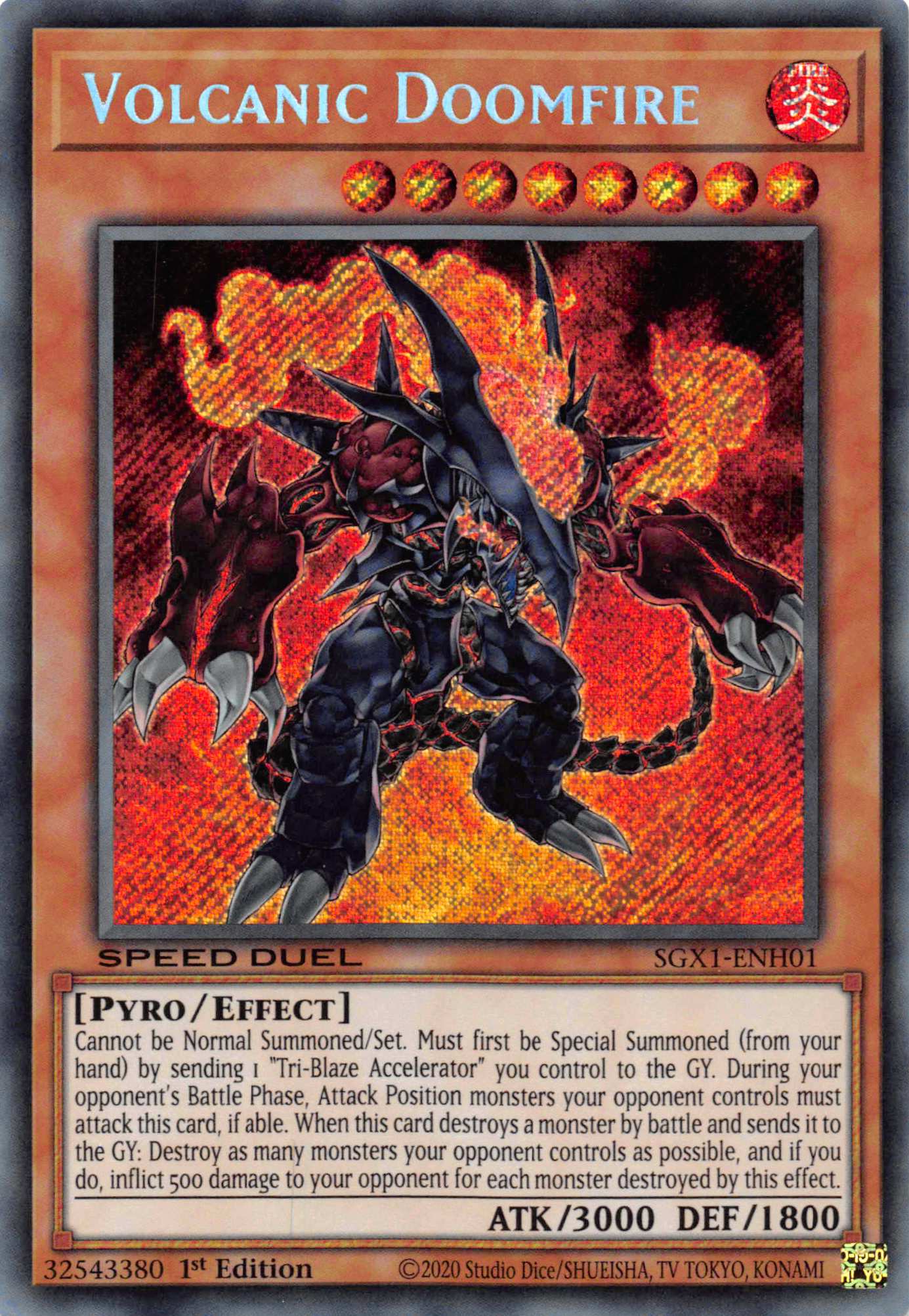 Volcanic Doomfire [SGX1-ENH01] Secret Rare | Event Horizon Hobbies CA