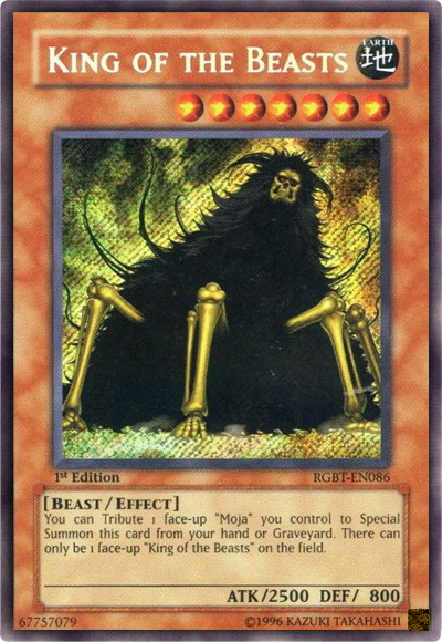 King of the Beasts [RGBT-EN086] Secret Rare | Event Horizon Hobbies CA