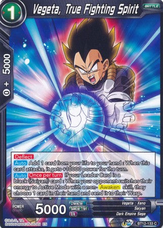 Vegeta, True Fighting Spirit (BT12-133) [Vicious Rejuvenation] | Event Horizon Hobbies CA