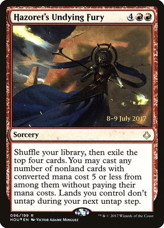 Hazoret's Undying Fury [Hour of Devastation Promos] | Event Horizon Hobbies CA