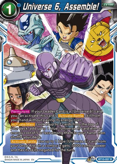 Universe 6, Assemble! (BT15-057) [Saiyan Showdown] | Event Horizon Hobbies CA