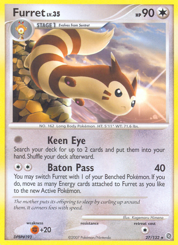 Furret (27/132) [Diamond & Pearl: Secret Wonders] | Event Horizon Hobbies CA