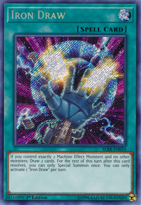 Iron Draw [BLRR-EN034] Secret Rare | Event Horizon Hobbies CA