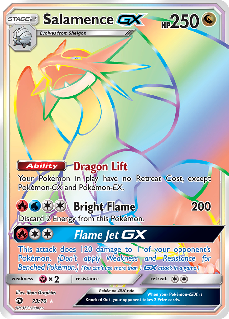 Salamence GX (73/70) [Sun & Moon: Dragon Majesty] | Event Horizon Hobbies CA