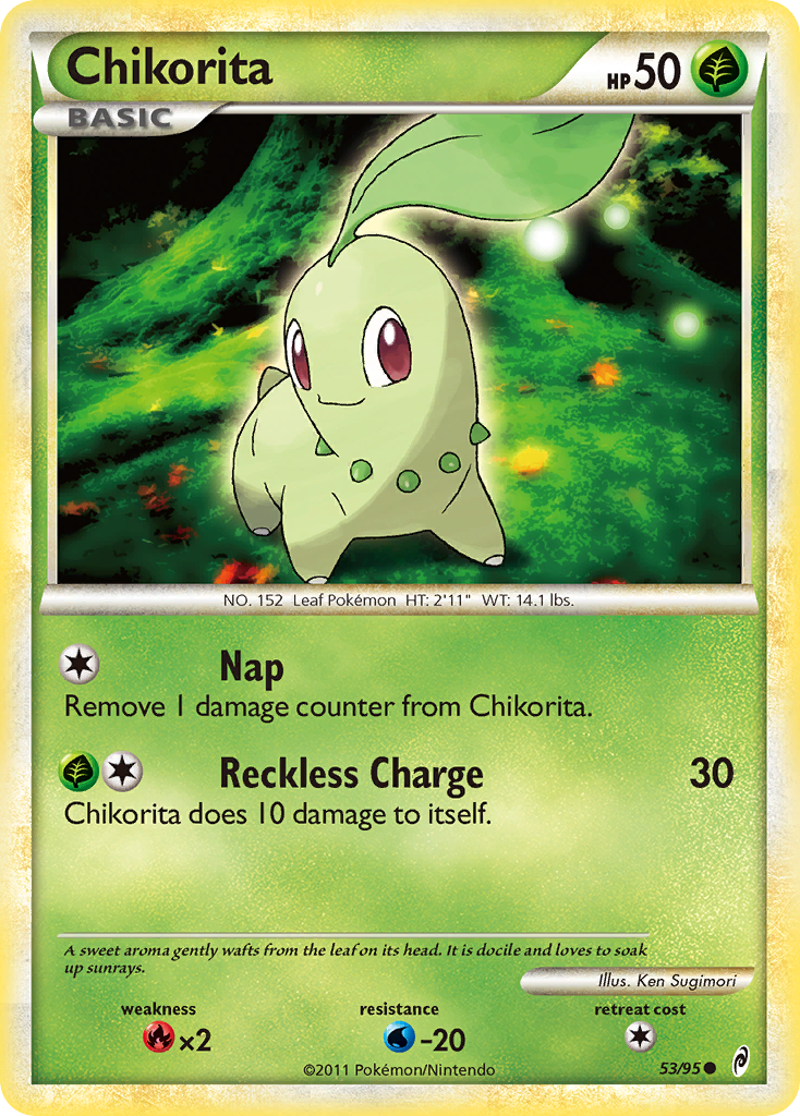 Chikorita (53/95) [HeartGold & SoulSilver: Call of Legends] | Event Horizon Hobbies CA