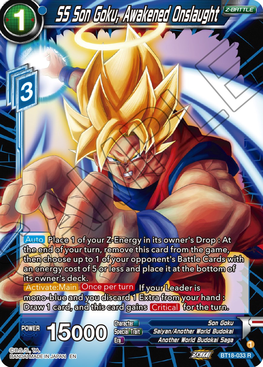 SS Son Goku, Awakened Onslaught (BT18-033) [Dawn of the Z-Legends] | Event Horizon Hobbies CA