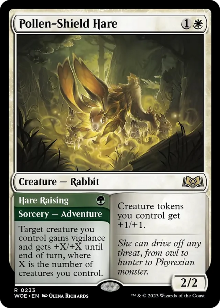 Pollen-Shield Hare // Hare Raising [Wilds of Eldraine] | Event Horizon Hobbies CA