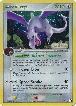 Aerodactyl (1/92) (Stamped) [EX: Legend Maker] | Event Horizon Hobbies CA