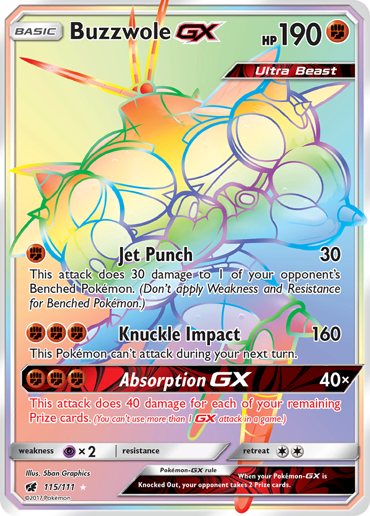 Buzzwole GX (115/111) [Sun & Moon: Crimson Invasion] | Event Horizon Hobbies CA