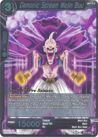 Demonic Scream Majin Buu (BT9-083) [Universal Onslaught Prerelease Promos] | Event Horizon Hobbies CA