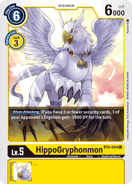 HippoGryphonmon [BT4-044] [Great Legend] | Event Horizon Hobbies CA