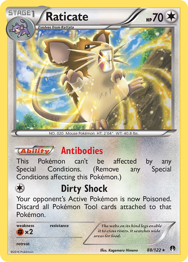 Raticate (88/122) [XY: BREAKpoint] | Event Horizon Hobbies CA