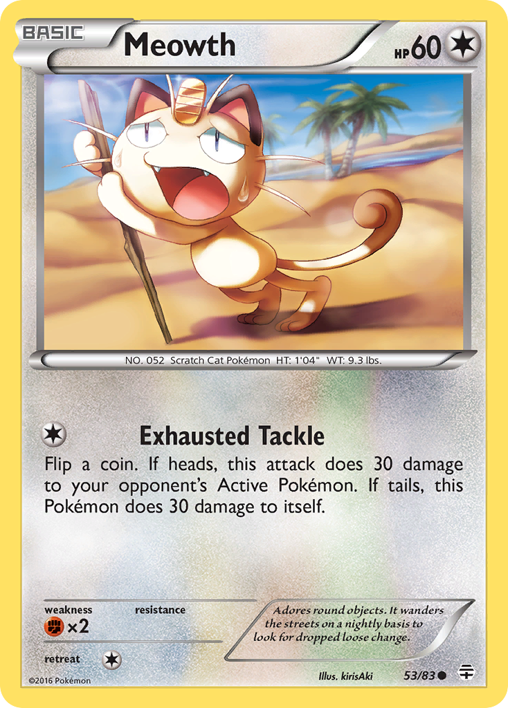 Meowth (53/83) [XY: Generations] | Event Horizon Hobbies CA