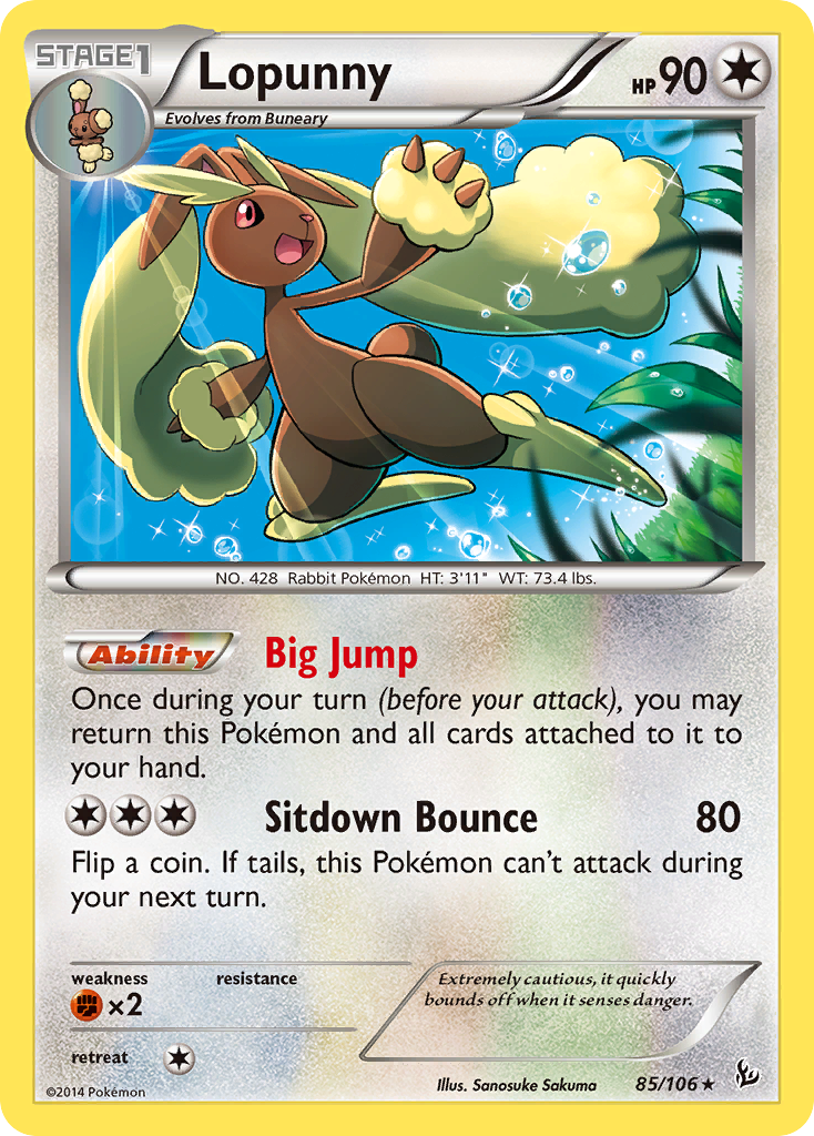 Lopunny (85/106) [XY: Flashfire] | Event Horizon Hobbies CA