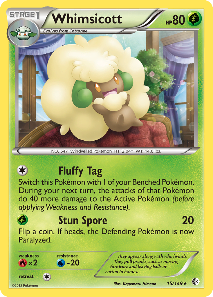 Whimsicott (15/149) [Black & White: Boundaries Crossed] | Event Horizon Hobbies CA