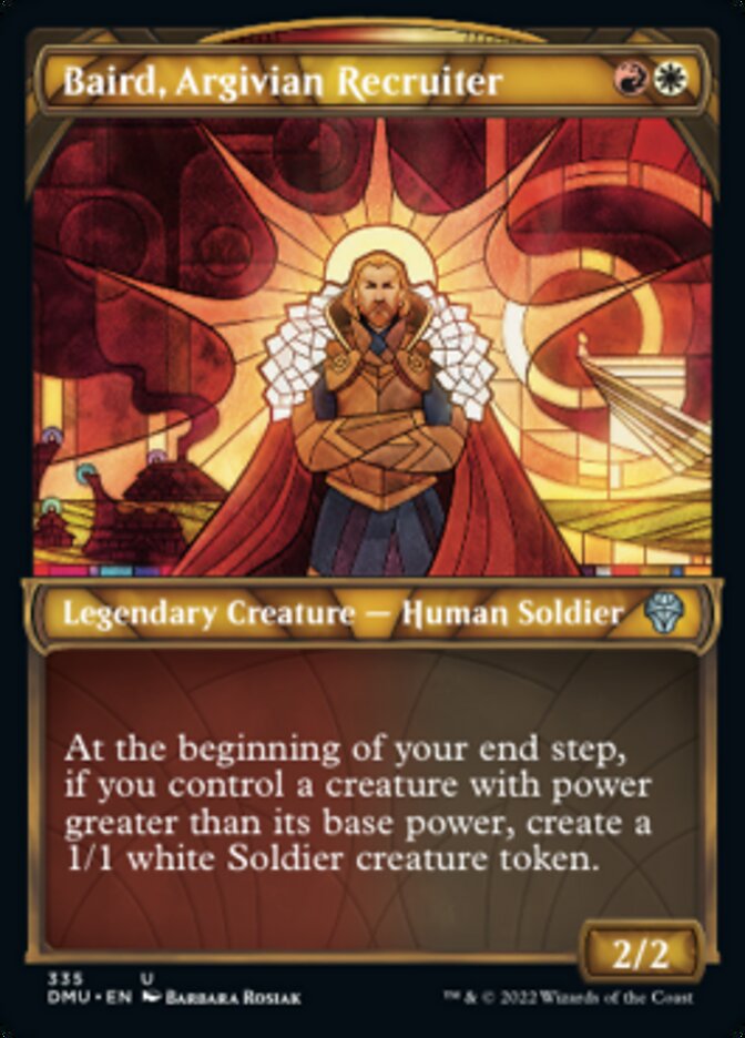 Baird, Argivian Recruiter (Showcase Textured) [Dominaria United] | Event Horizon Hobbies CA