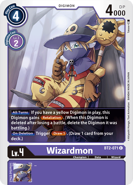 Wizardmon [BT2-071] [Release Special Booster Ver.1.0] | Event Horizon Hobbies CA