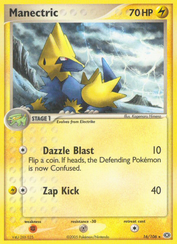 Manectric (16/106) [EX: Emerald] | Event Horizon Hobbies CA