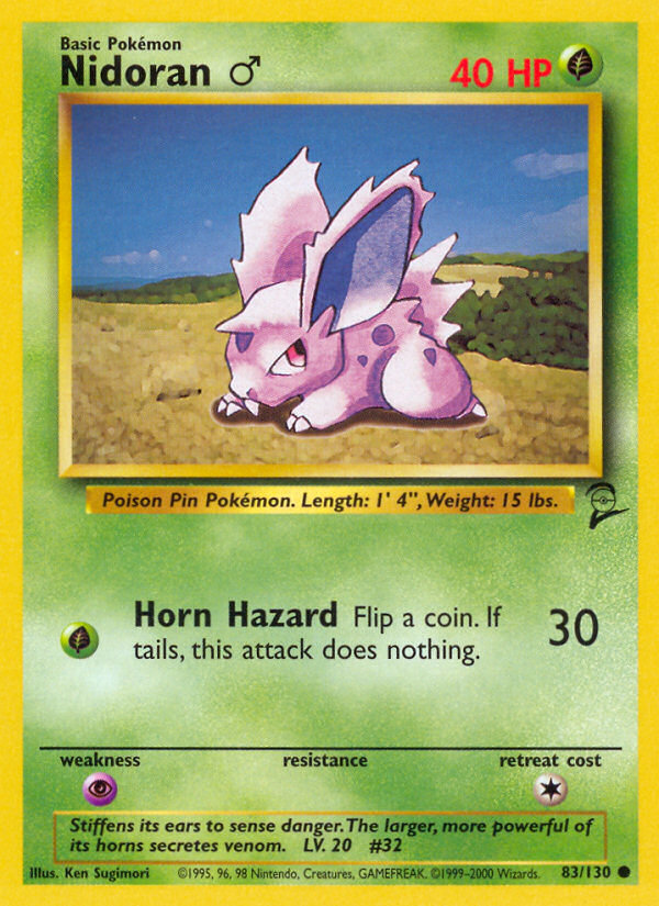 Nidoran (83/130) (Male) [Base Set 2] | Event Horizon Hobbies CA