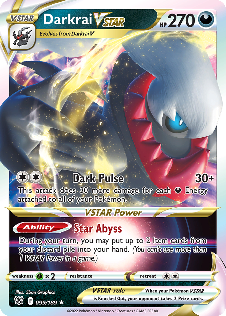 Darkrai VSTAR (099/189) (Jumbo Card) [Sword & Shield: Astral Radiance] | Event Horizon Hobbies CA