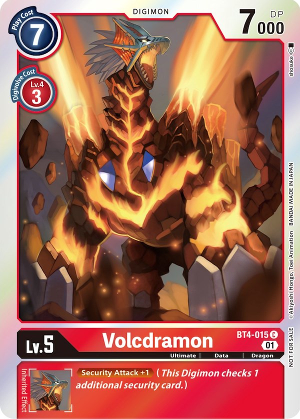 Volcdramon [BT4-015] (ST-11 Special Entry Pack) [Great Legend Promos] | Event Horizon Hobbies CA