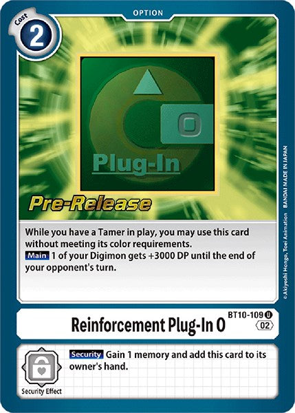 Reinforcement Plug-In 0 [BT10-109] [Xros Encounter Pre-Release Cards] | Event Horizon Hobbies CA