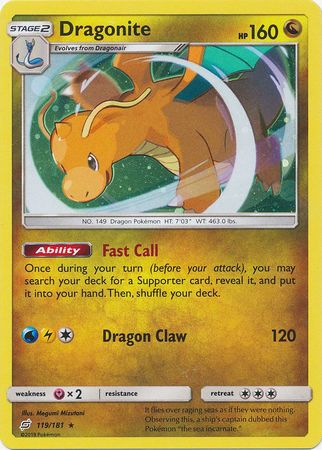 Dragonite (119/181) (Cosmos Holo) [Sun & Moon: Team Up] | Event Horizon Hobbies CA