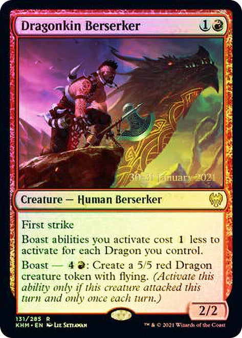 Dragonkin Berserker  [Kaldheim Prerelease Promos] | Event Horizon Hobbies CA