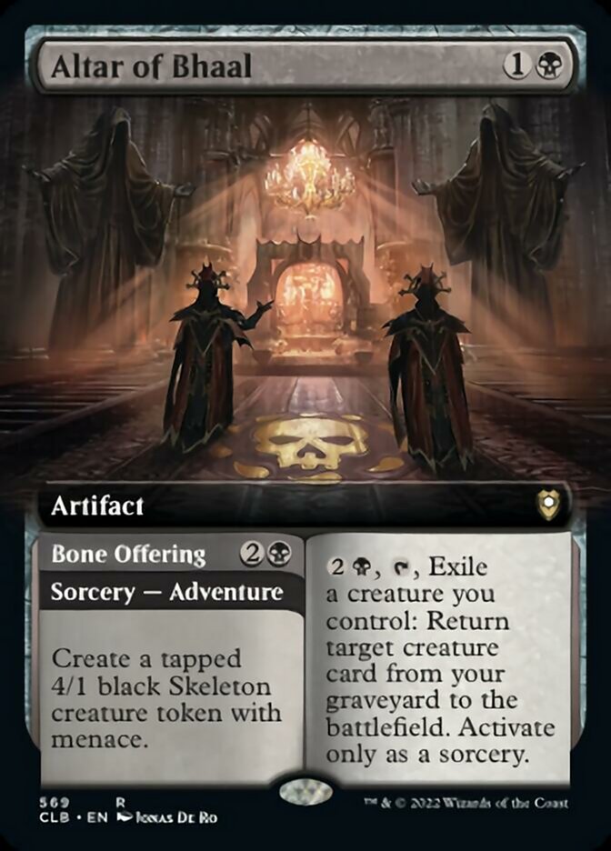 Altar of Bhaal // Bone Offering (Extended Art) [Commander Legends: Battle for Baldur's Gate] | Event Horizon Hobbies CA