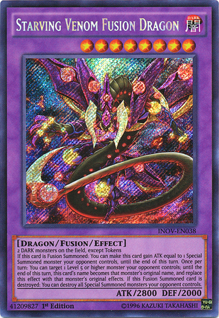 Starving Venom Fusion Dragon [INOV-EN038] Secret Rare | Event Horizon Hobbies CA